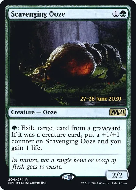 Scavenging Ooze, Magic card PM21 204s — Core Set 2021 Promos set