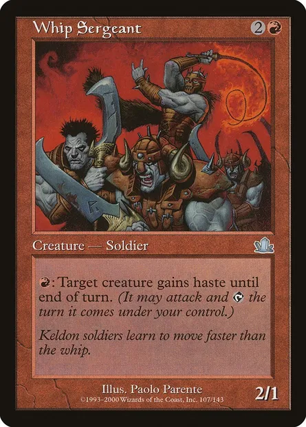 Whip Sergeant, Magic card PCY 107 — Prophecy set