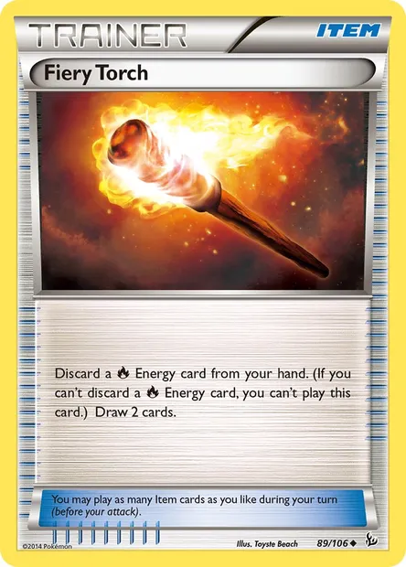 Fiery Torch, Pokémon card FLF 89 — Flashfire set