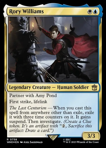 Rory Williams, Magic card WHO 758 — Doctor Who set