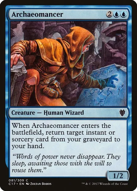 Archaeomancer, Magic card C17 81 — Commander 2017 set