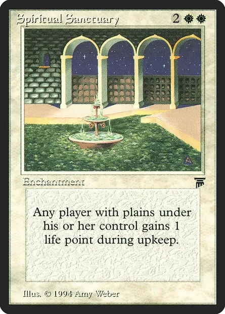 Spiritual Sanctuary, Magic card LEG 38 — Legends set