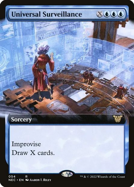 Universal Surveillance, Magic card NEC 54 — Neon Dynasty Commander set