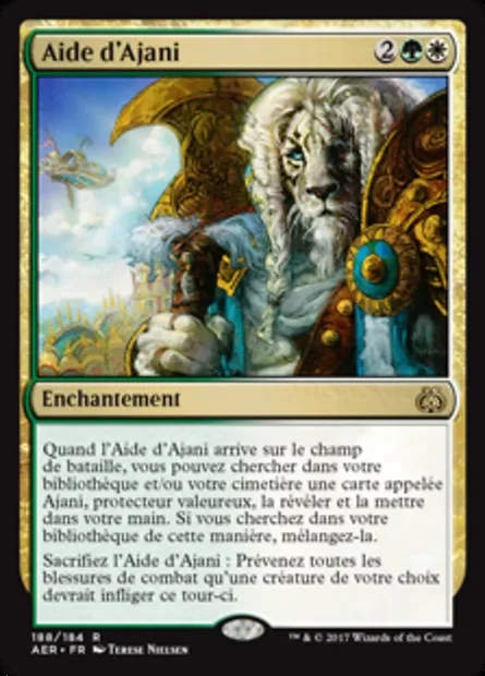 Aide d'Ajani, carte Magic AER 188 — extension La révolte éthérique
