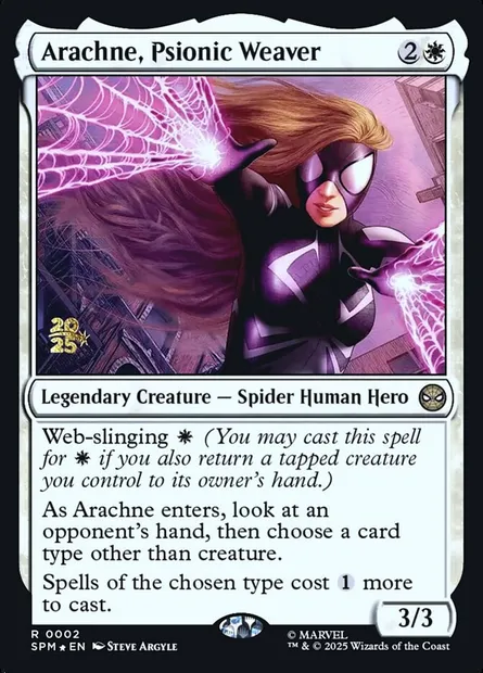 Arachne, Psionic Weaver, Magic card PSPM 2s — Marvel's Spider-Man Promos set