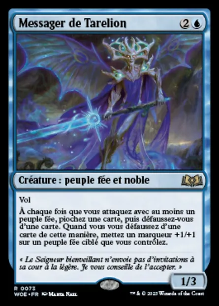 Messager de Tarelion, carte Magic WOE 73 — extension Wilds of Eldraine