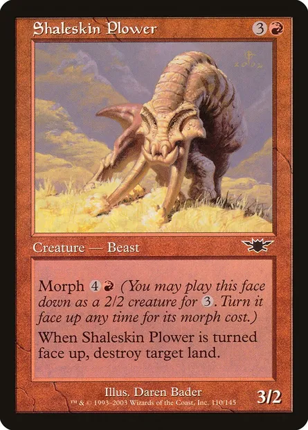 Shaleskin Plower, Magic card LGN 110 — Legions set