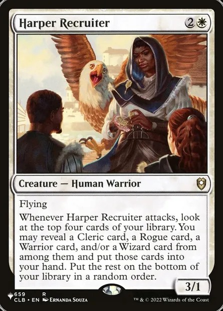 Harper Recruiter, Magic card PLST CLB-659 — The List set