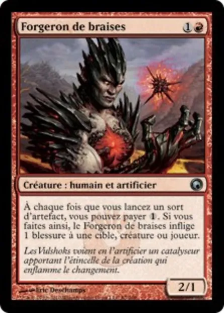 Forgeron de braises, carte Magic SOM 87 — extension Cicatrices de Mirrodin