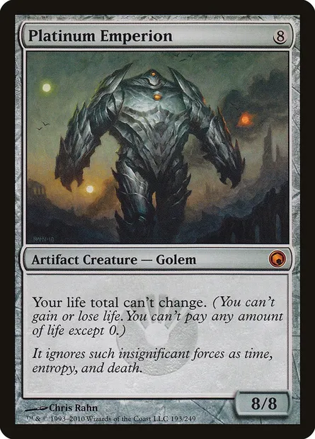 Platinum Emperion, Magic card SOM 193 — Scars of Mirrodin set