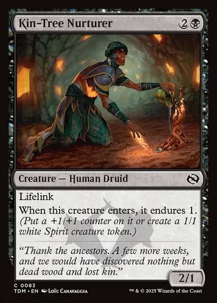 Kin-Tree Nurturer, Magic card TDM 83 — Tarkir: Dragonstorm set