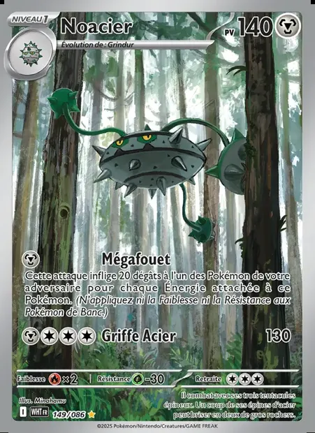Noacier, carte Pokémon WHT 149 — extension Flamme Blanche