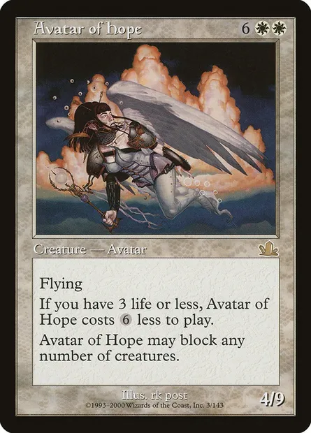 Avatar of Hope, Magic card PCY 3 — Prophecy set
