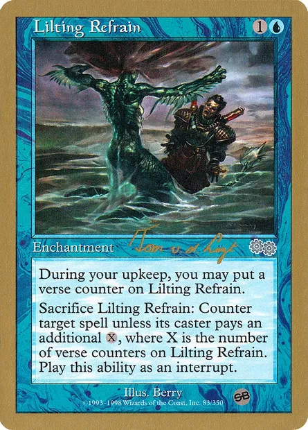 Lilting Refrain, Magic card WC00 tvdl83sb — World Championship Decks 2000 set