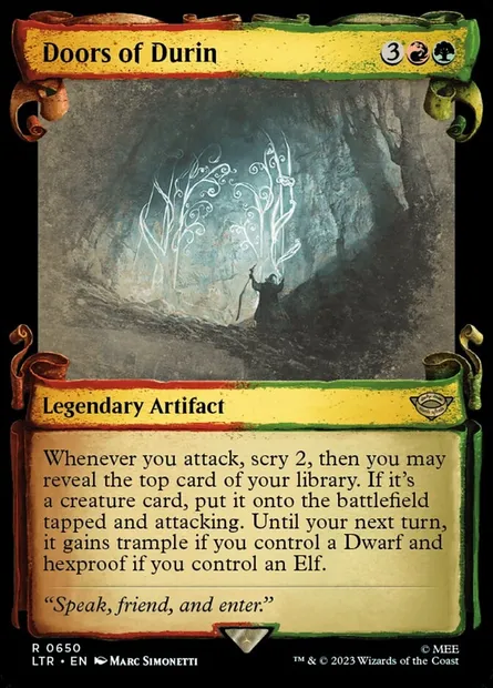 Portes de Durin, carte Magic LTR 650 — extension Le Seigneur des Anneaux : chroniques de la Terre du Milieu