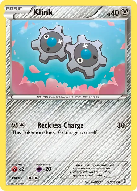 Klink, Pokémon card BCR 97 — Boundaries Crossed set
