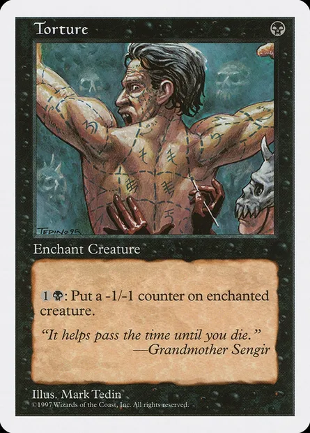 Torture, Magic card 5ED 199 — Fifth Edition set