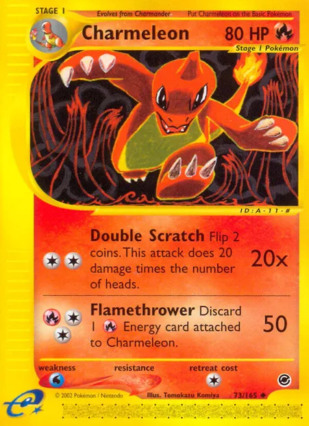 Charmeleon, Pokémon card EX 73 — Expedition Base Set set