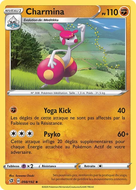 Charmina, carte Pokémon RCL 98 — extension Clash des Rebelles
