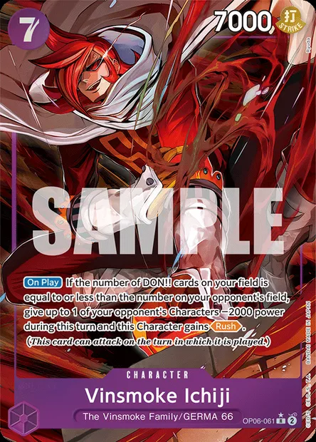 Vinsmoke Ichiji, One Piece card OP06-061 — WINGS OF THE CAPTAIN set