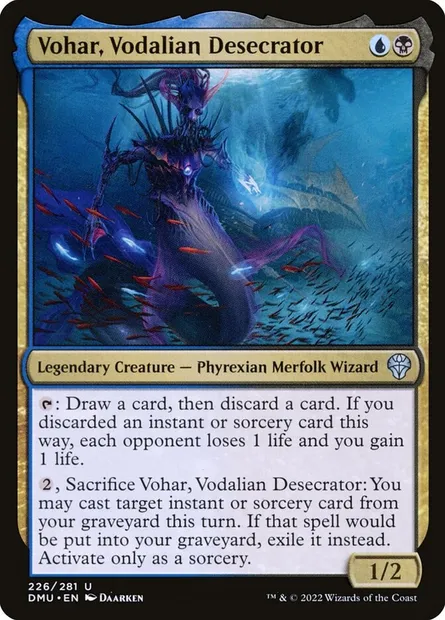 Vohar, Vodalian Desecrator, Magic card DMU 226 — Dominaria United set
