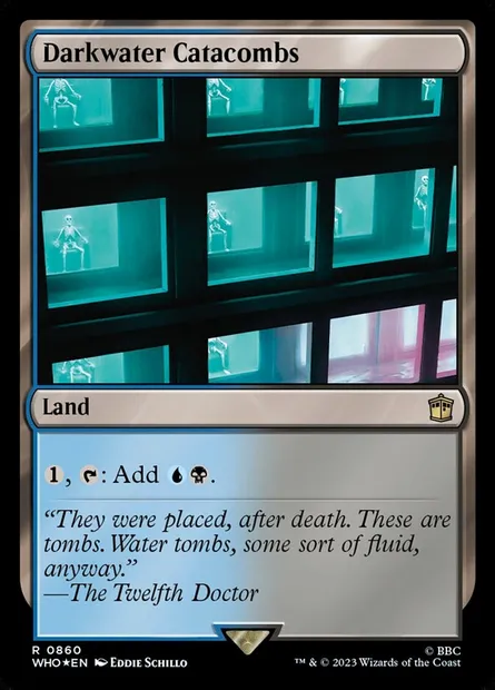 Darkwater Catacombs, Magic card WHO 860 — Doctor Who set
