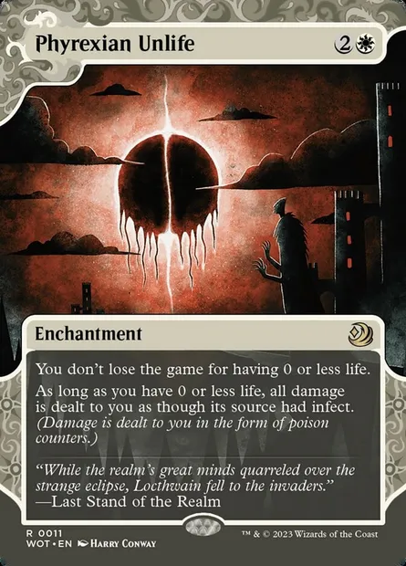 Phyrexian Unlife, Magic card WOT 11 — Wilds of Eldraine: Enchanting Tales set
