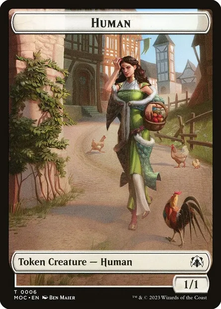 Human, Magic card TMOC 6 — March of the Machine Commander Tokens set