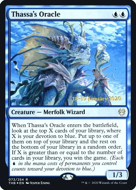 Thassa's Oracle, Magic card PTHB 73s — Theros Beyond Death Promos set
