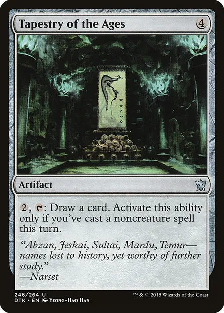 Tapestry of the Ages, Magic card DTK 246 — Dragons of Tarkir set