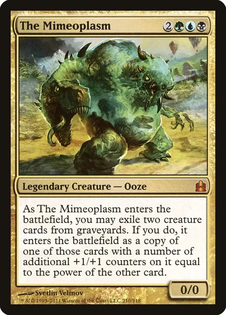 The Mimeoplasm, Magic card CMD 210 — Commander 2011 set