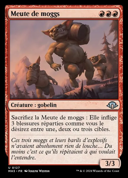 Meute de moggs, carte Magic MH3 127 — extension Modern Horizons 3