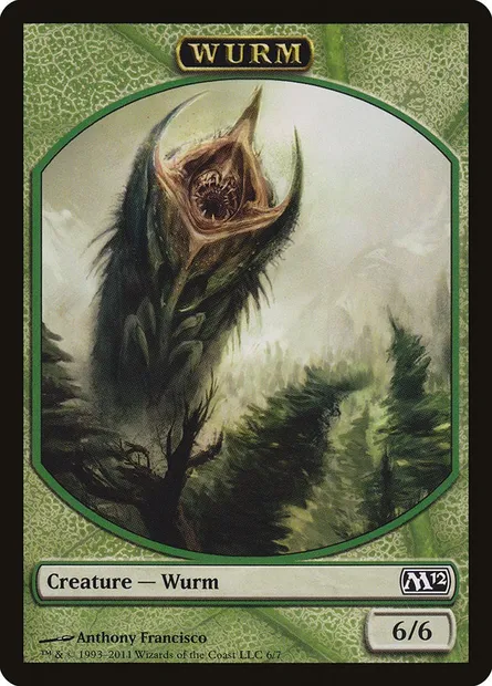 Wurm, carte Magic TM12 6 — extension Magic 2012 Tokens