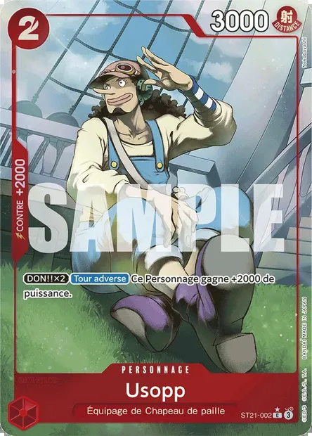 Usopp, carte One Piece ST21-002 — extension GEAR 5TH