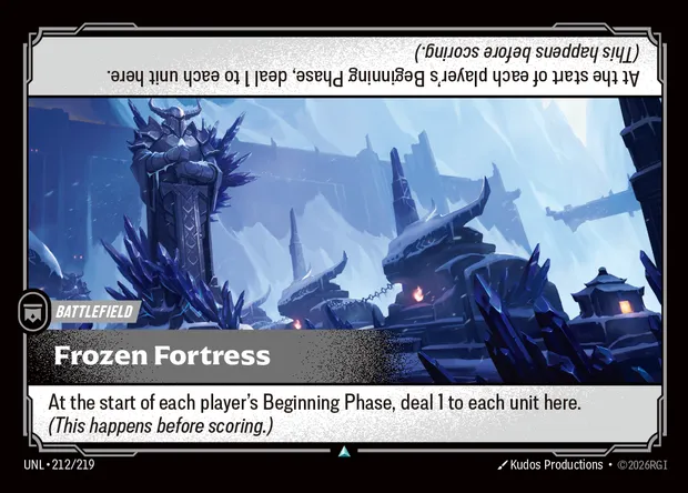 Frozen Fortress, carte Riftbound UNL 212 — extension Unleashed