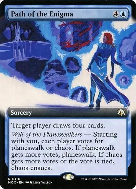 Path of the Enigma, Magic card MOC 110 — March of the Machine Commander set