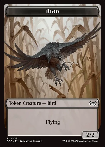 Bird, carte Magic TDSC 5 — extension Duskmourn Commander Tokens