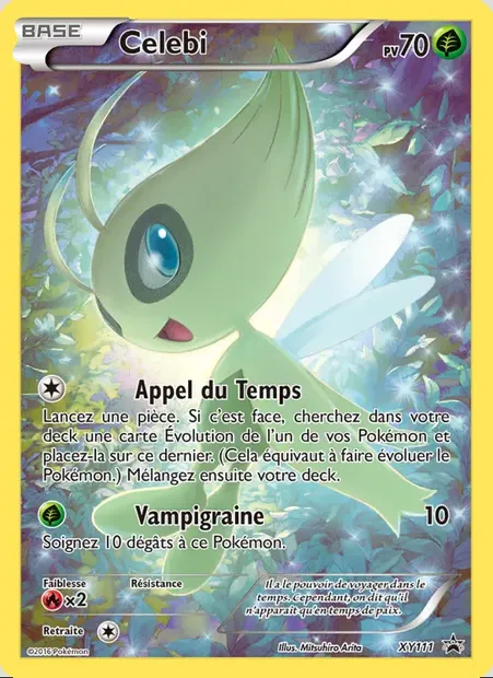 Celebi, carte Pokémon XY 111 — extension Promo XY