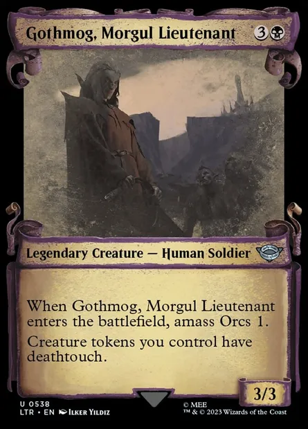 Gothmog, Morgul Lieutenant, Magic card LTR 538 — The Lord of the Rings: Tales of Middle-earth set