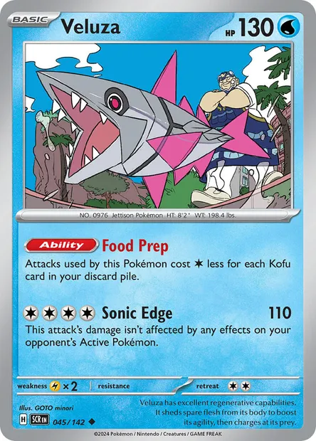 Veluza, Pokémon card SCR 045 — Stellar Crown set