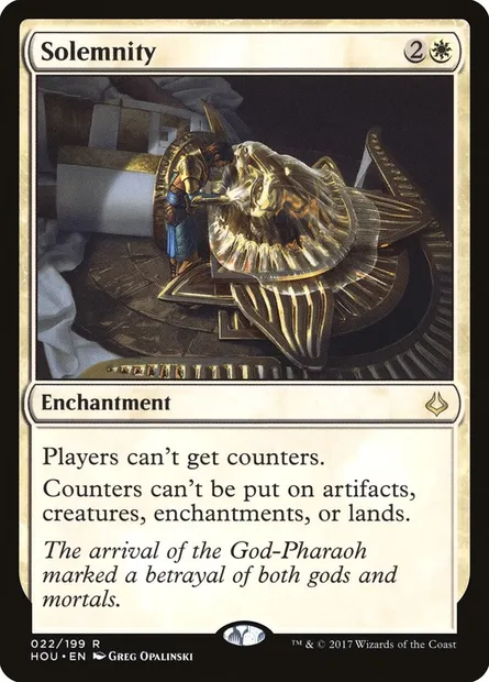 Solemnity, Magic card HOU 22 — Hour of Devastation set