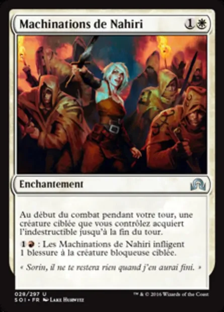 Machinations de Nahiri, carte Magic SOI 28 — extension Ténèbres sur Innistrad