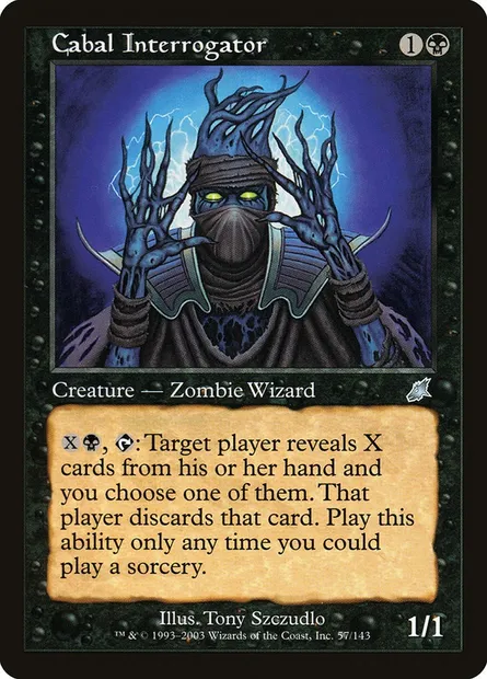 Cabal Interrogator, Magic card SCG 57 — Scourge set