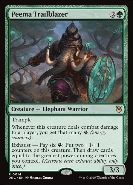 Peema Trailblazer, Magic card DRC 14 — Aetherdrift Commander set