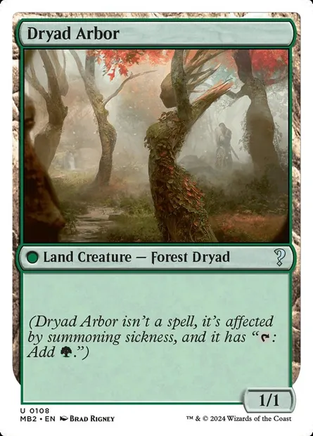 Charmille dryade, carte Magic MB2 108 — extension Mystery Booster 2