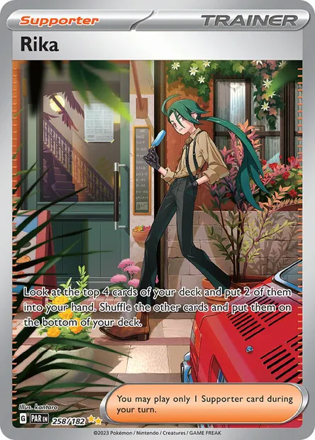Rika, Pokémon card PAR 258 — Paradox Rift set