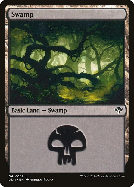 Swamp, Magic card DDN 41 — Duel Decks: Speed vs. Cunning set