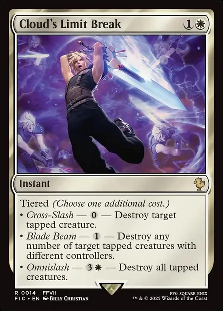 Cloud's Limit Break, Magic card FIC 14 — Final Fantasy Commander set