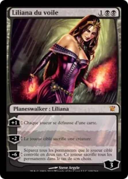 Liliana du voile, carte Magic ISD 105 — extension Innistrad