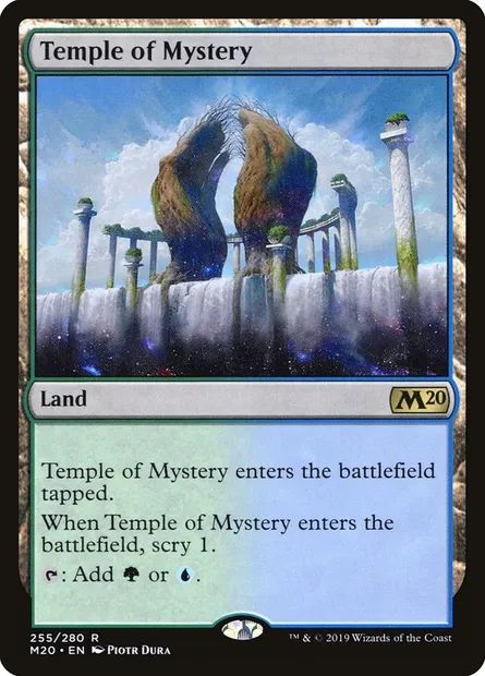 Temple of Mystery, Magic card M20 255 — Core Set 2020 set